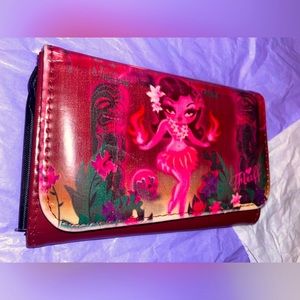 FLUFF Hulu Dancer Tiki Print Wallet